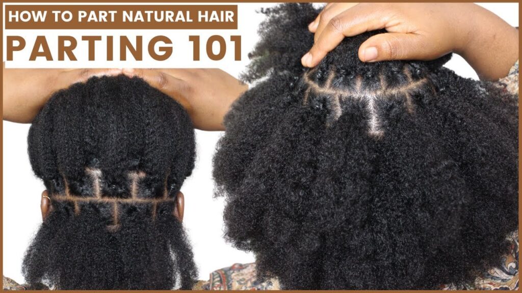 How to part hair using rubberbands