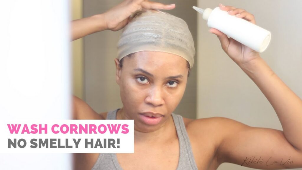 How to wash your scalp with cornrows
